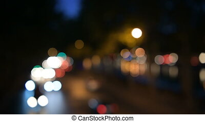 Night city street colorful lights bokeh background. Shot in 4k on a full  frame dslr, suitable for commercial use. | CanStock