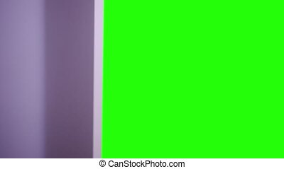 Green Screen Behind The Closet Door That Is Opened By One Hand Green Screen Inside The White Closet Canstock