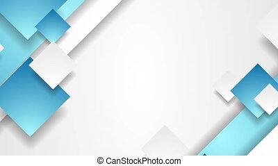 Blue grey abstract geometric motion background with squares. Blue and grey  abstract geometric corporate motion background | CanStock