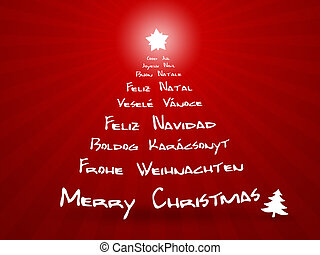 Clipart of Merry Christmas in different languages forming a Christmas&hellip; csp15790917 - Search