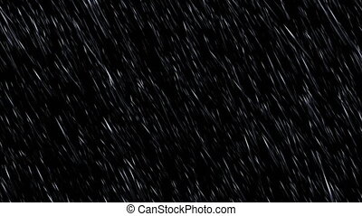 Pouring rain on a black background, seamless looped 3d animation, 4k. |  CanStock