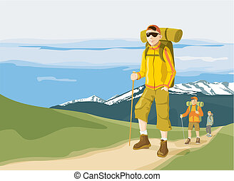 Trekking Stock Illustrations. 3,411 Trekking clip art images and