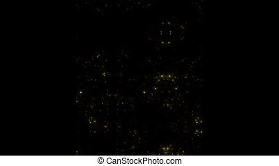 Shimmer of gold stars on black background hd 1920x1080. A large cluster of  twinkling gold stars on a black background hd | CanStock