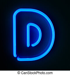 Blue glowing font letters d Stock Photo Images. 59 Blue glowing font ...