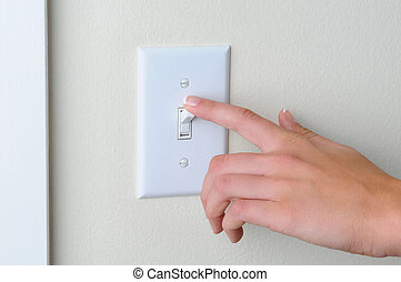 off flipping switch light