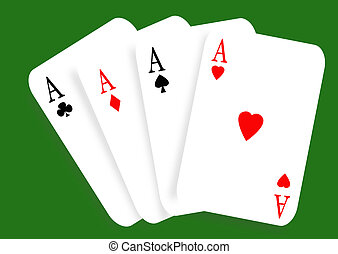 Stock Illustration of playing cards - rough sketchy drawing style