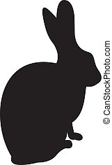 Rabbit silhouette Vector Clip Art Royalty Free. 4,224 Rabbit silhouette ...